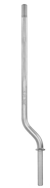 Spline Tip Single Bend Bottom Post 19.5” Long w/ 1.5” Offset